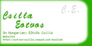 csilla eotvos business card